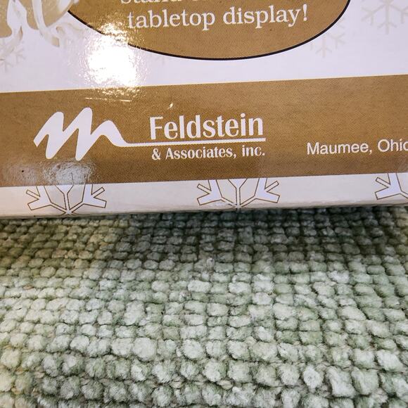 Feldstein Christmas Carol Clock Snowman Scene Plays 12 Holiday Carols w/ Box - Picture 9 of 14